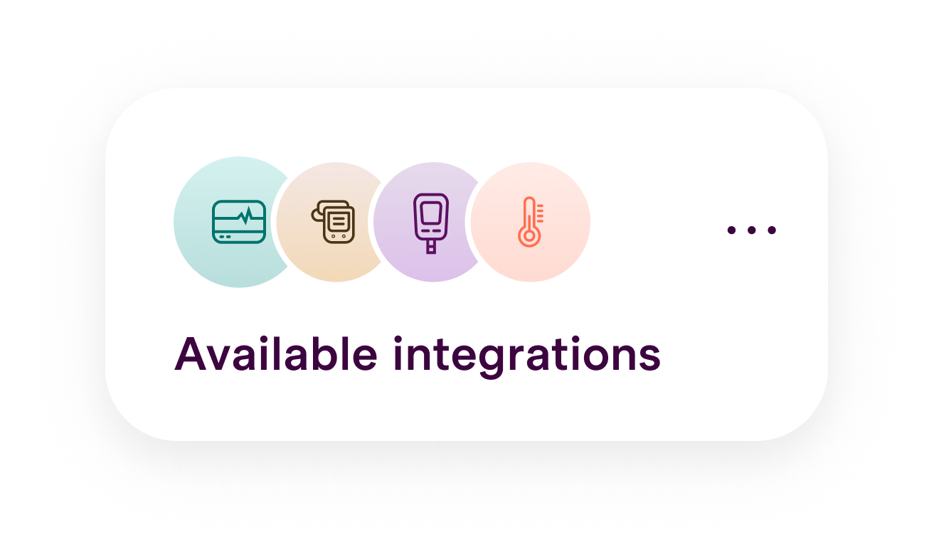 Examples of available integrations for the Clinitouch App